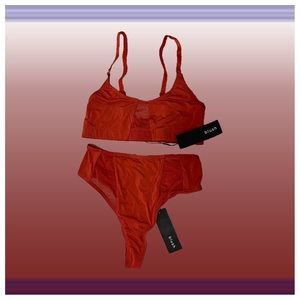 silky microfiber bralette and high waist cheeky panty set from blush lingerie ❤️